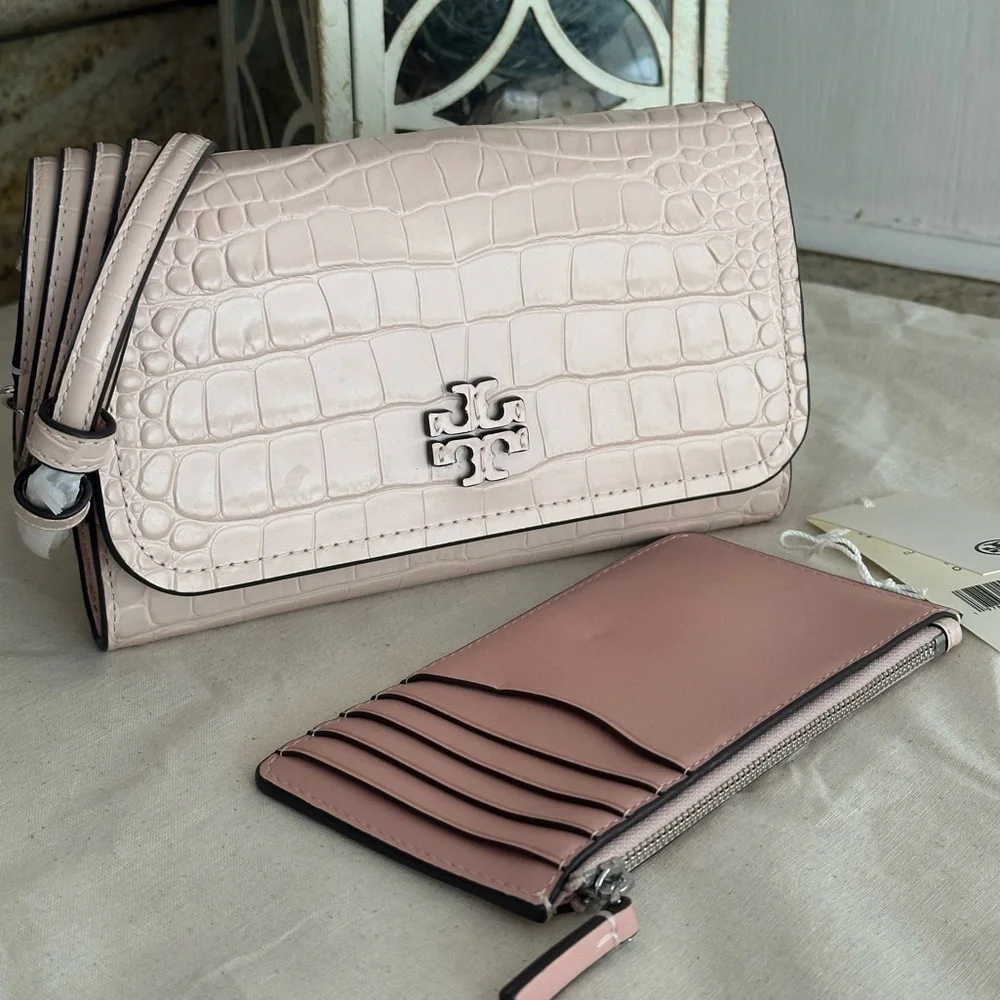 New Tory burch Thea 2pcs flat wallet flat crossbody 💖